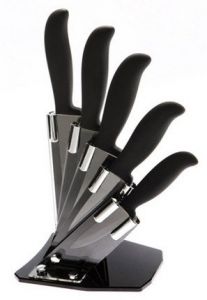 5 керамических ножей с подставкой ― Телемагазин Краснодар