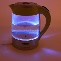 Чайник электрический стеклянный с подсветкой Zimber